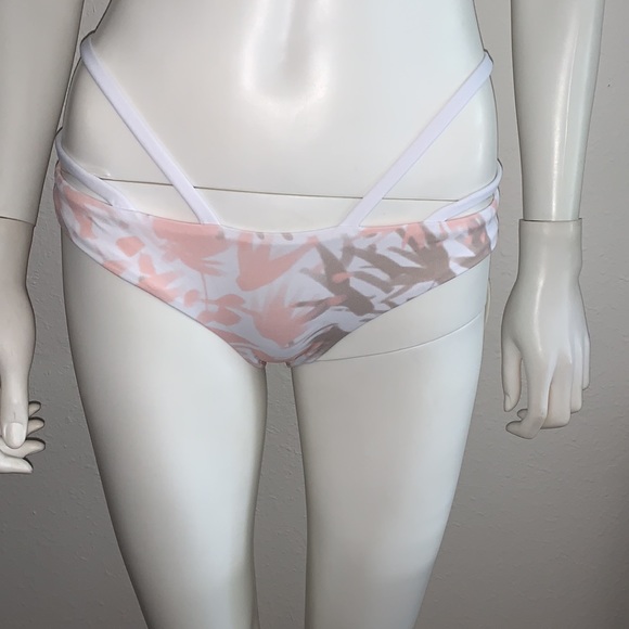 RISE CITY SWIM *Jayde* pink white tie dye strappy bikini bottom S M L - Picture 4 of 11